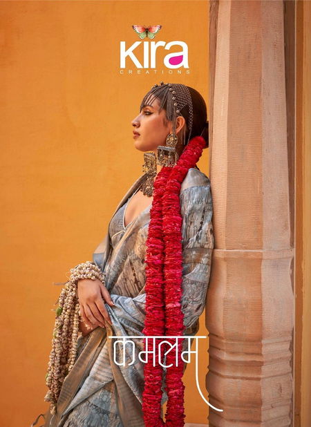 Kamalam By Kira Tusser Spun Casual Wear Saree Orders In India Catalog